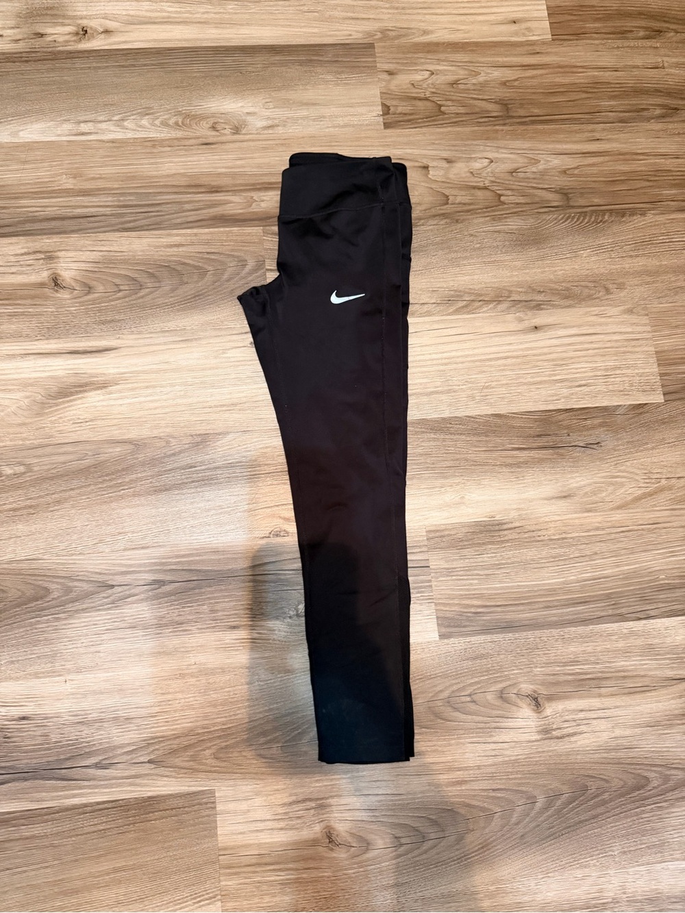 Nike Black Leggings with White Swoosh